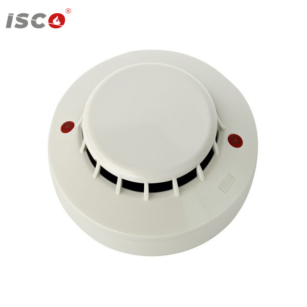 smoke detector round white
