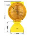 barricade solar warning lights