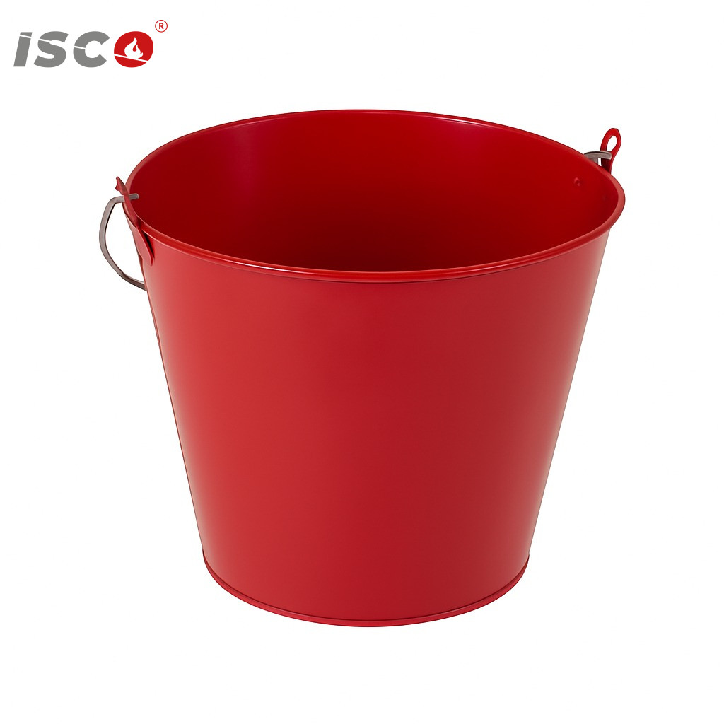red fire bucket metal red fire bucket metal