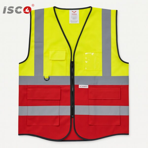 safety vest red yellow