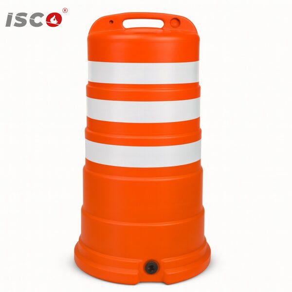 traffic barrel orange