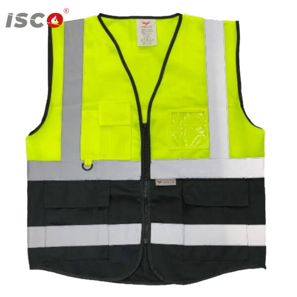 سترة بجيوب لونين ( أصفر + أسود )