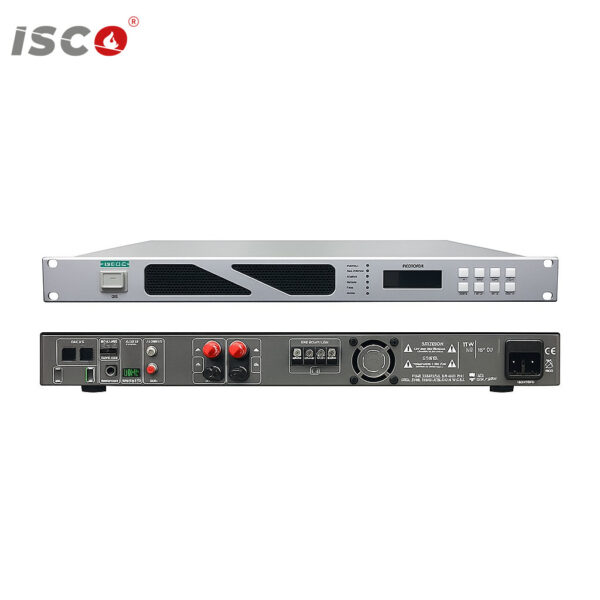 1U 120W IP Network Amplifier Front Back