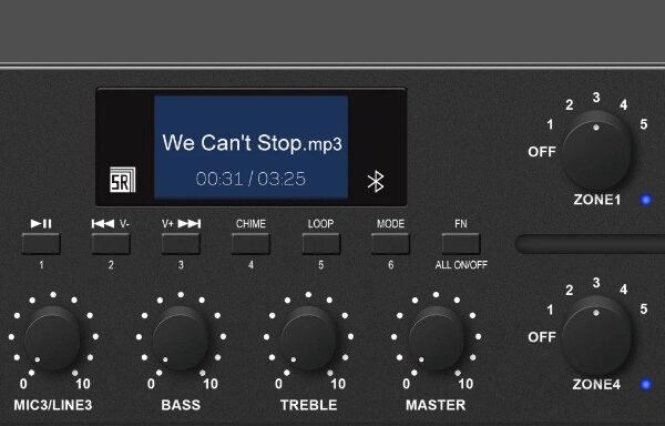 DSPPA DMA6250U Front View Digital Mixer Amplifie