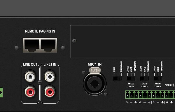 DSPPA DMA6250U Rear View Digital Mixer Amplifie