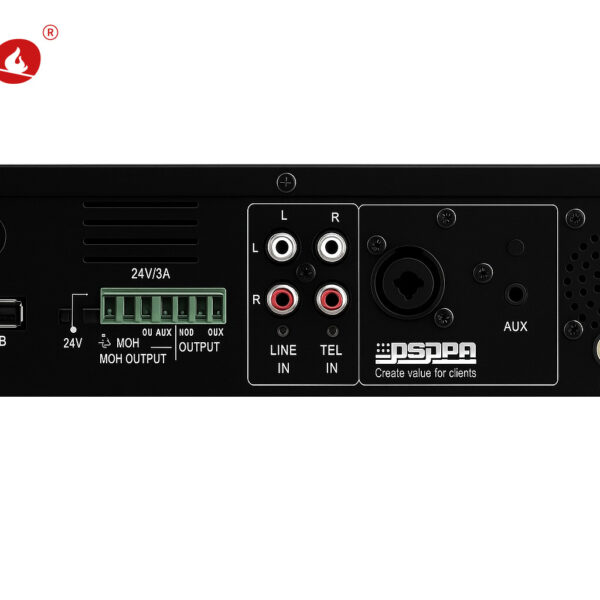 DSPPA MP60UB Rear View 60W Digital Mixer Amplifier