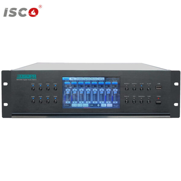 DSPPA 8x8 Digital Audio Matrix Front View