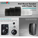 DSPPA DSP8064B 40W Wall Mount Speaker White Rear View