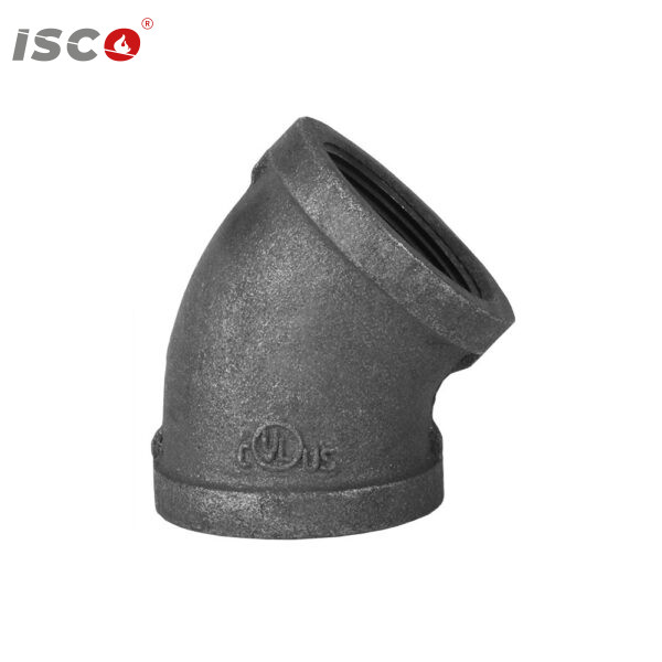 black steel elbow fitting