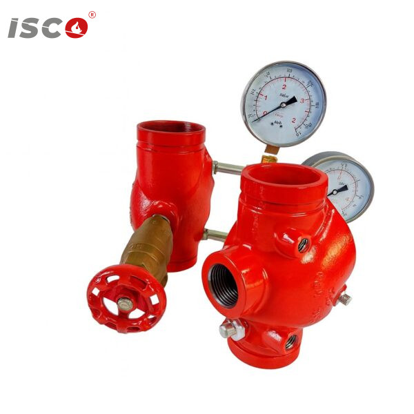 fire hydrant valve with gauges