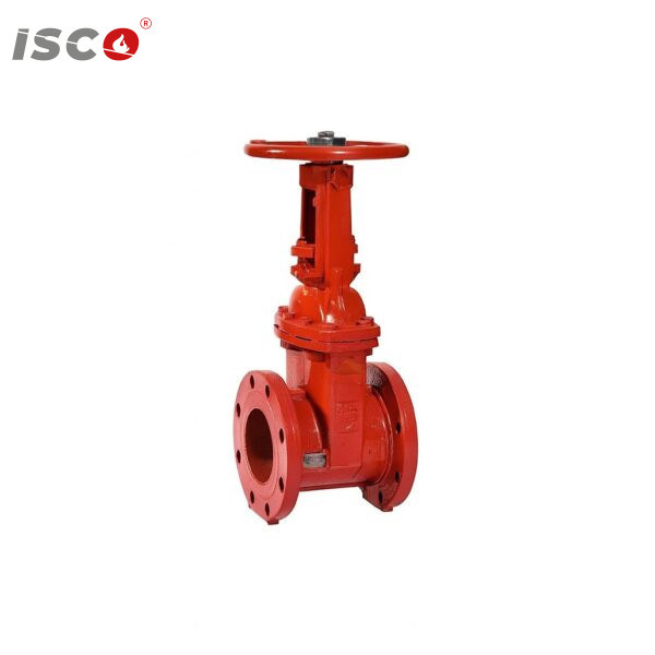 red gate valve flanged