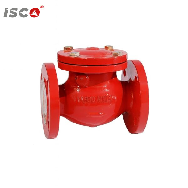 red swing check valve flanged