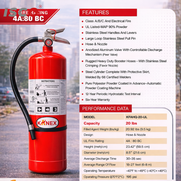 UL LISTED 20 LBS (9.5KG) KANEX