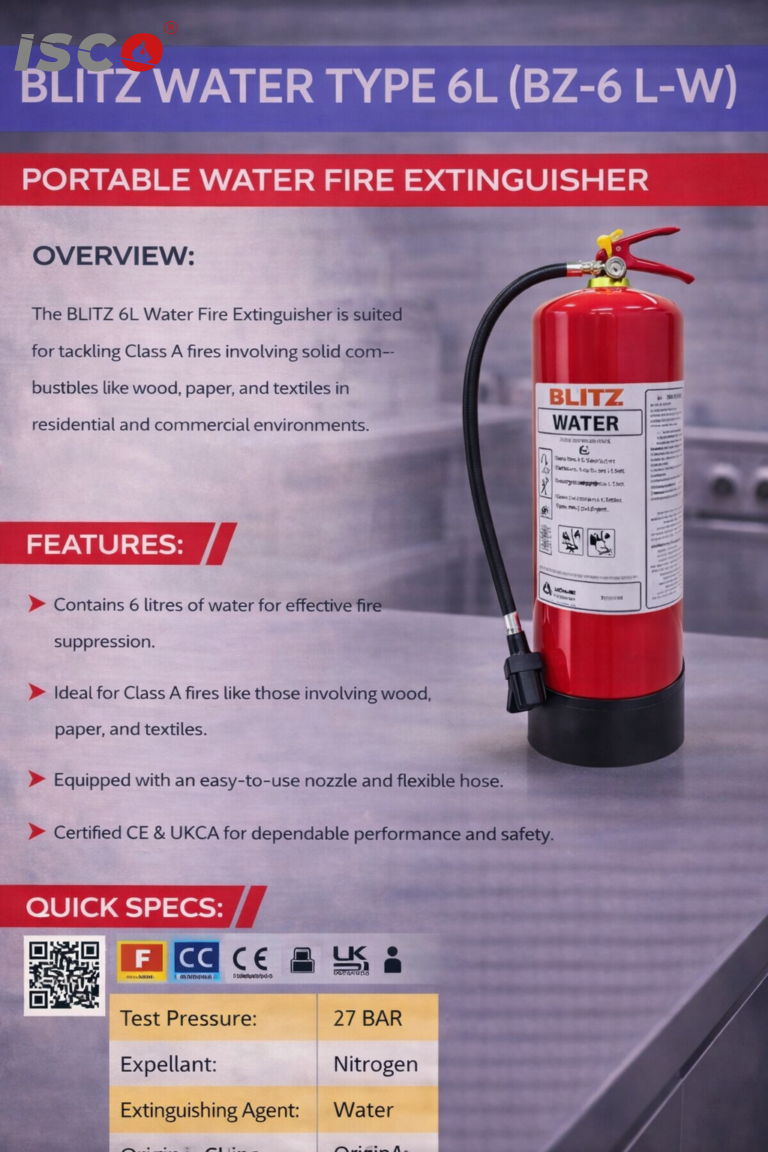 طفاية الحريق BLITZ WATER TYPE 6L (BZ 6 L W)