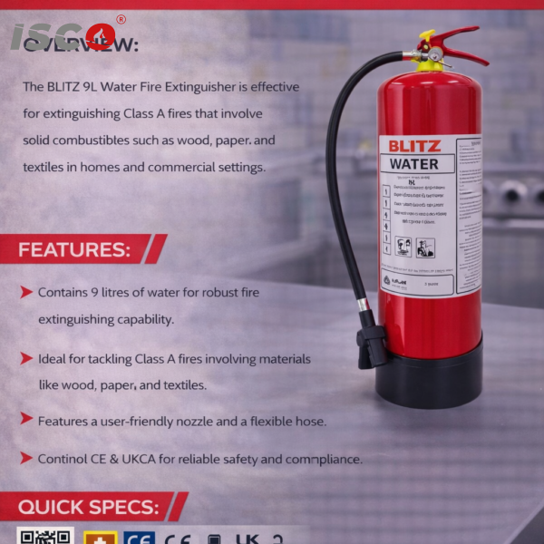 طفاية الحريق BLITZ WATER TYPE 9L (BZ 9 L W)