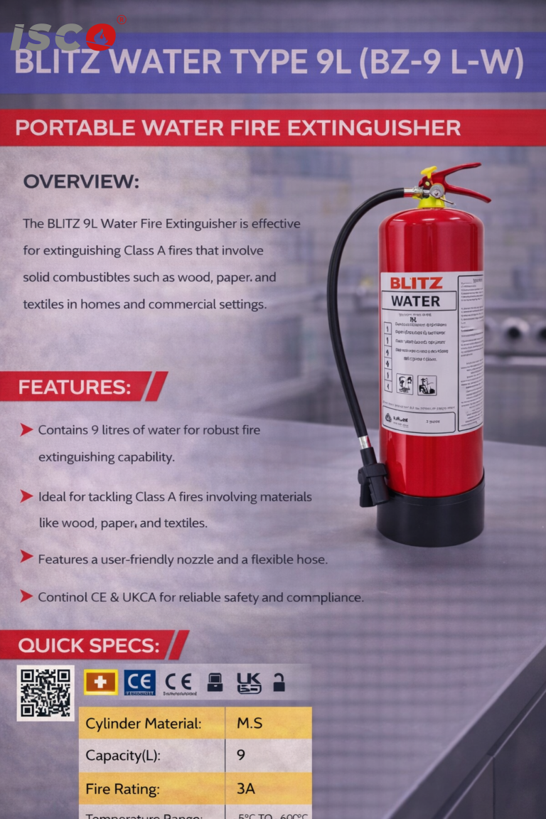 طفاية الحريق BLITZ WATER TYPE 9L (BZ 9 L W)