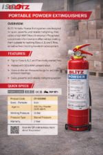 طفاية الحريق BLITZ سعة 1 كجم (موديل BZ 1 KG ABC P)