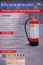 طفاية الحريق BLITZ سعة 10 لتر رغوة (موديل BZ 10 LTR F)