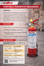 طفاية الحريق BLITZ سعة 2 كجم (موديل BZ 2 KG ABC P)