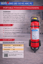 طفاية الحريق BLITZ سعة 50 كجم (موديل BZ 50 KG ABC P)