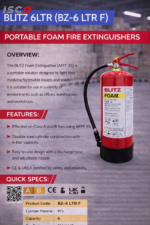 طفاية الحريق BLITZ سعة 6 لتر رغوة (موديل BZ 6 LTR F )