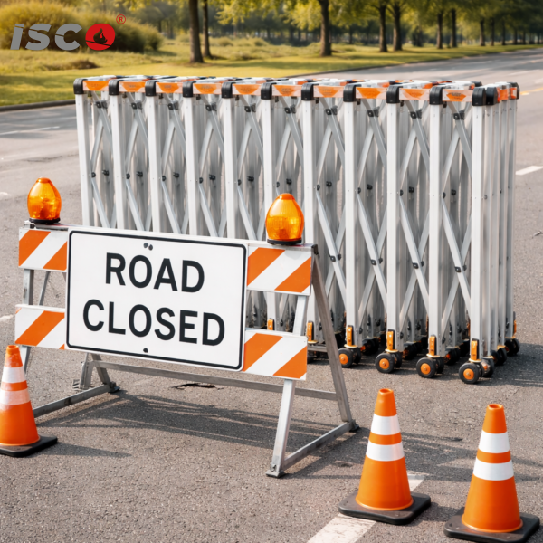 حاجز أكورديون متحرك (Accordion Barrier)