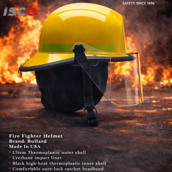خوذة رجال الإطفاء من العلامة التجارية Bullard