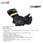 قفازات رجال الإطفاء والإنقاذ من العلامة التجارية الألمانية الشهيرة Chiba